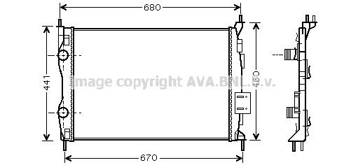 PRASCO DNA2278: Radiator, racire motor