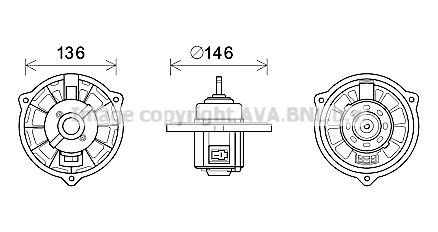 PRASCO HY8416: Electromotor, ventilatie interioara