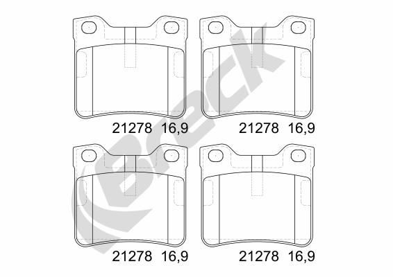 BRECK 21278 10 701 00: Piduriklotsid