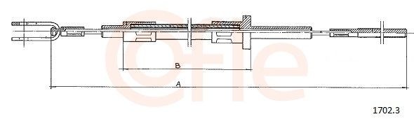 COFLE 1702.3: Cablu ambreiaj