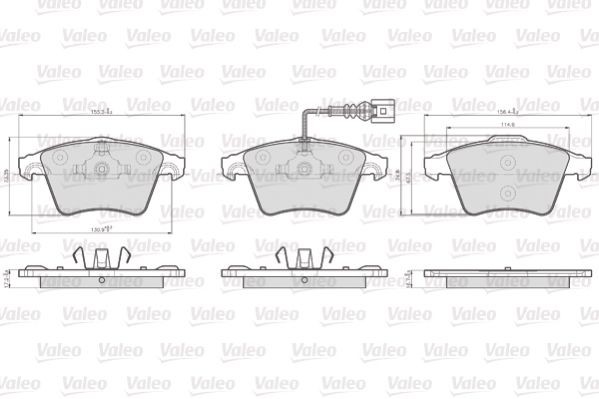VALEO 872746: Piduriklotsid OPTIPACK for LCV Esisild, suure koormusega kasutusalade jaoks
