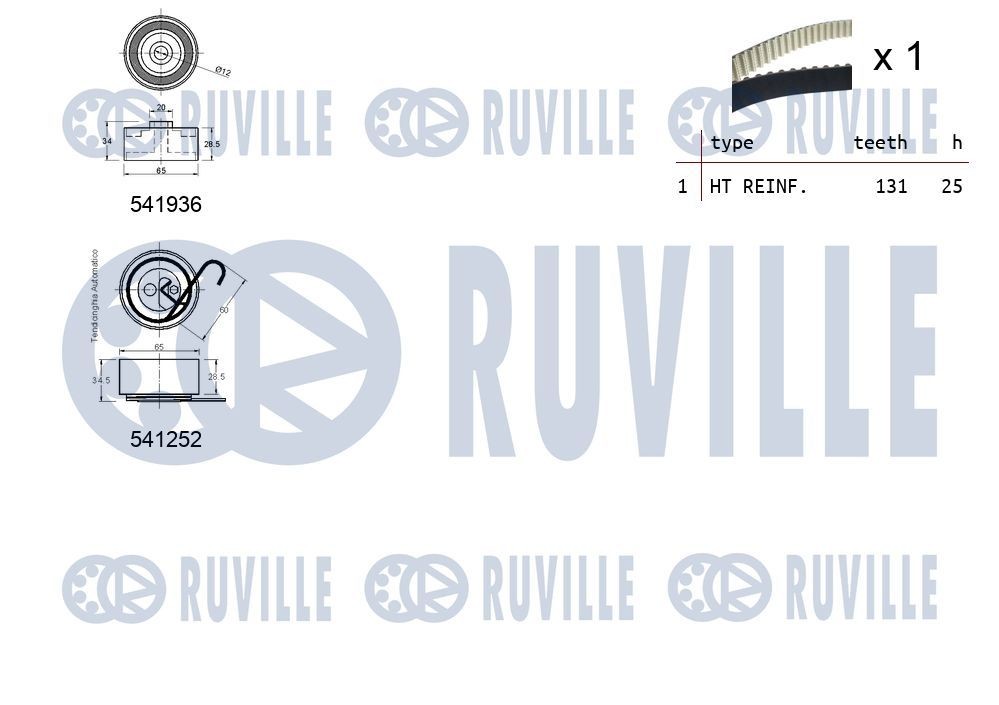 RUVILLE 5691670: Registerreimsett Tannantall 1: 113