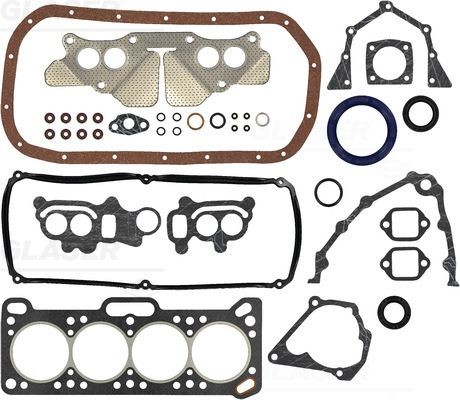 GLASER S37214-00: Set garnituri motor cu simering supapa, cu simering arbore cotit