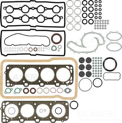 GLASER S38035-00: Set garnituri motor cu simering arbore cotit, cu simering supapa