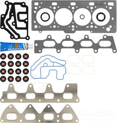 GLASER D37128-00: Kit guarnizioni, Testata con guarnizione coperchio valvole, con guarnizione testata, con guarnizione tenuta stelo valvola