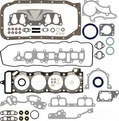 GLASER S80951-00: Hel packningssats, motor med packbox vevaxel, med ventilskaftstätning