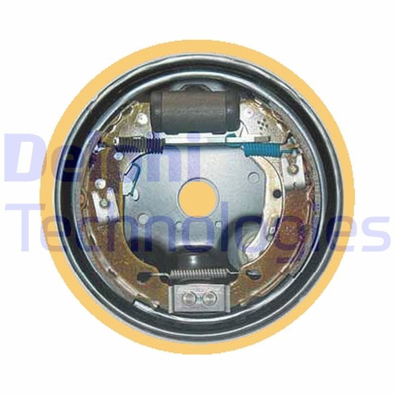 DELPHI LG15972: Kit frenos, disco de tambor con cilindro de freno de rueda, con accesorios, con placa posterior