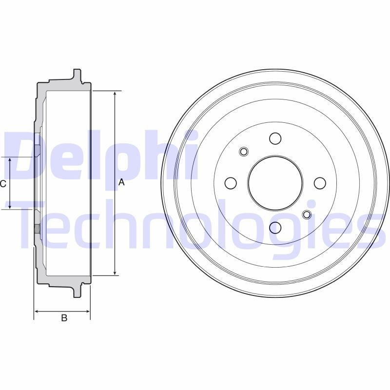 DELPHI BF528: Piduritrummel 250mm
