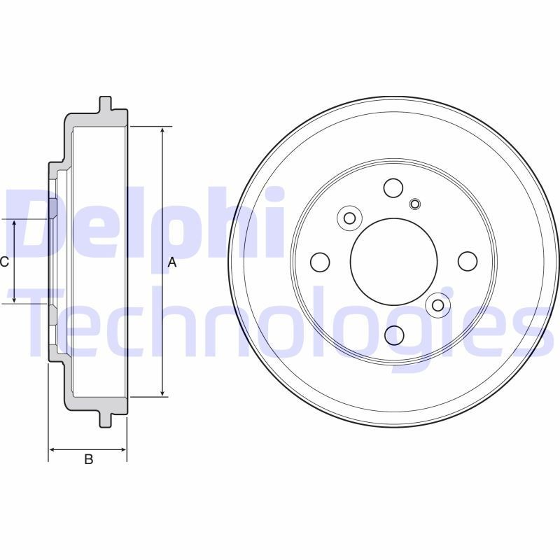 DELPHI BF525: Piduritrummel 244mm
