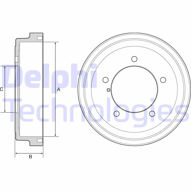 DELPHI BF531: Piduritrummel 262mm