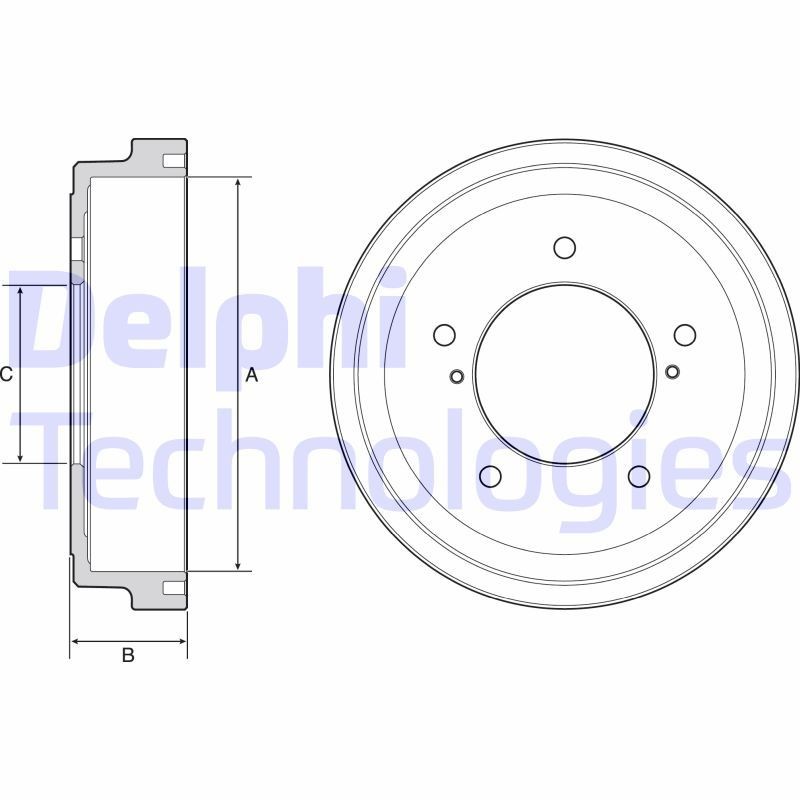 DELPHI BF544: Piduritrummel 262mm