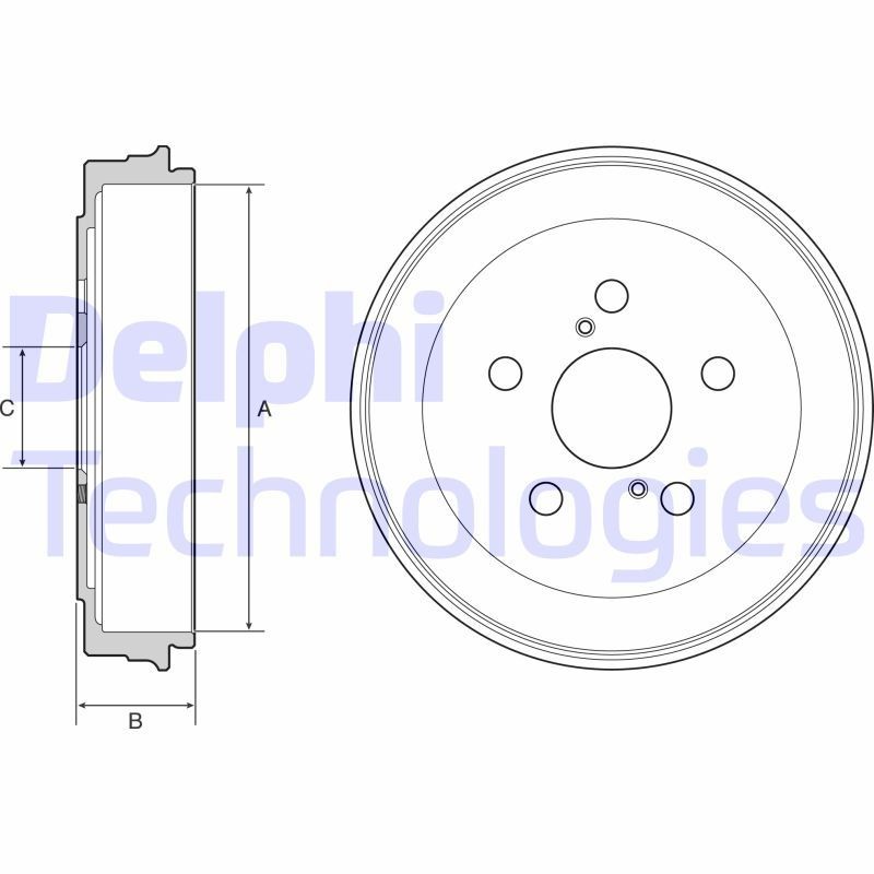 DELPHI BF536: Piduritrummel 242mm