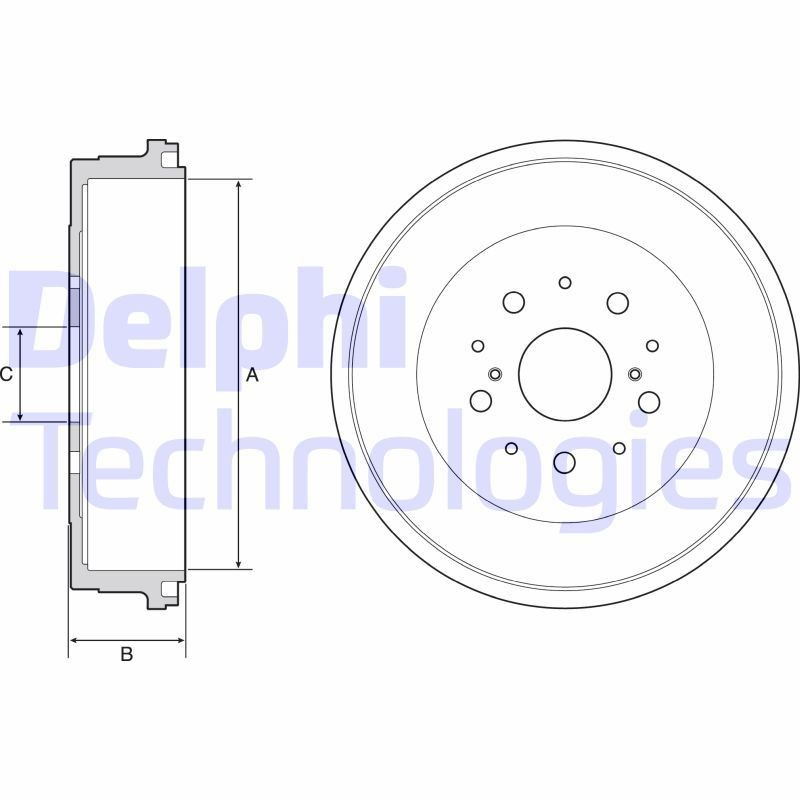 DELPHI BF545: Piduritrummel 303mm
