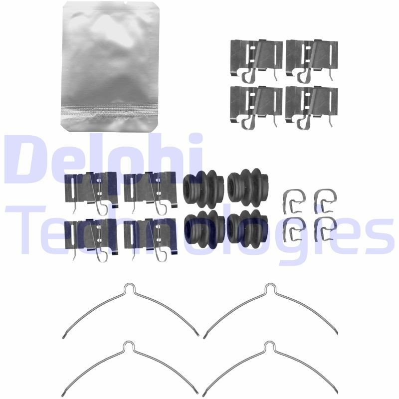DELPHI LX0609: Σετ βοηθ. εξαρτημάτων, τακάκια φρένων