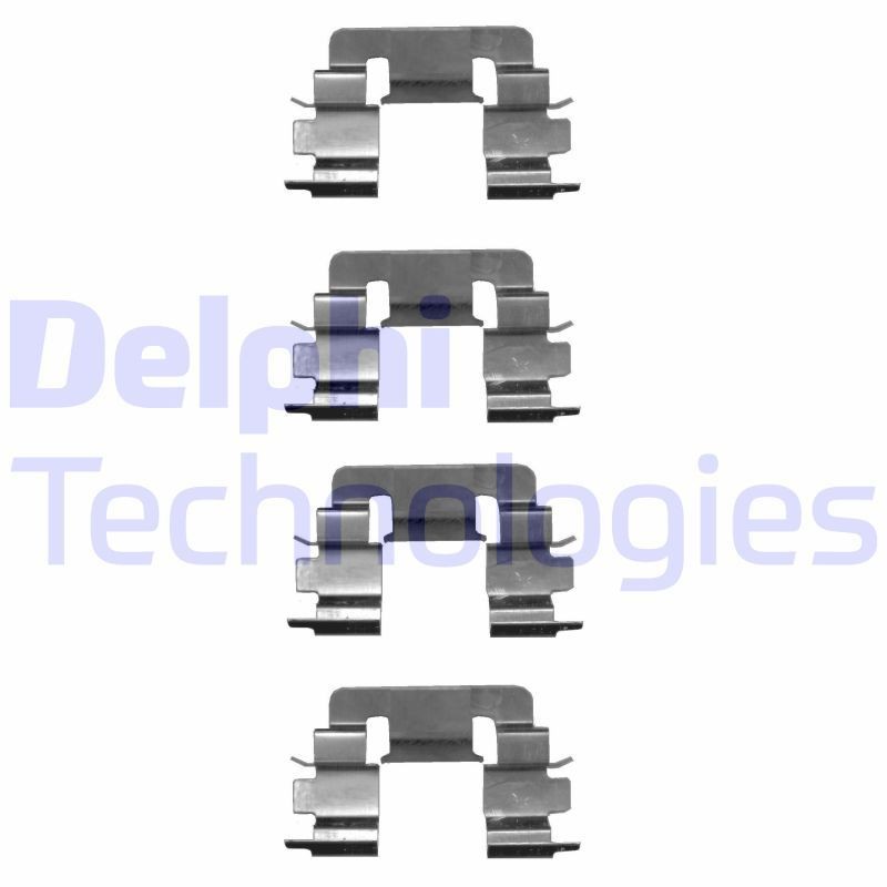 DELPHI LX0610: Priedų komplektas, diskinių stabdžių trinkelės