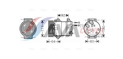 AVA COOLING SYSTEMS HY5246D: Condensator, climatizare cu uscator