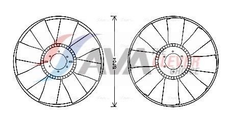 AVA COOLING SYSTEMS BW5479D: Kondensor, klimatanläggning med avfuktare