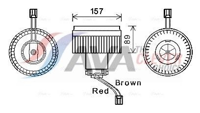 AVA COOLING SYSTEMS MSC655: Ventilator, radiator 158mm