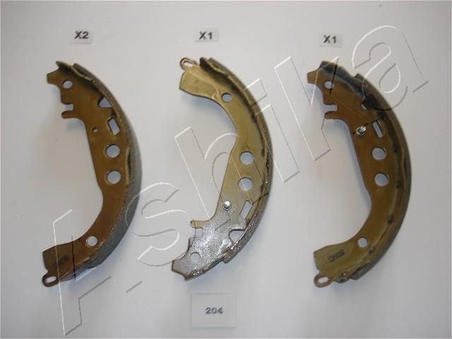 ASHIKA 55-02-204: Set saboti frana puntea spate, 200mm