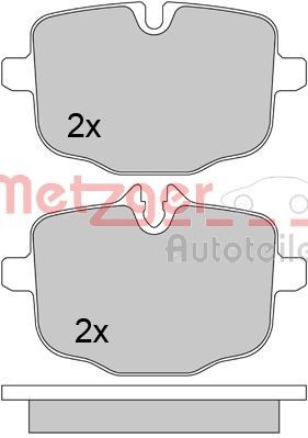 METZGER 1170565: Piduriklotsid GREENPARTS Tagasild, koos pidurisadula kruvidega, koos kokkusurumisvastase plekiga