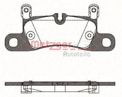METZGER 1170779: Piduriklotsid GREENPARTS Tagasild