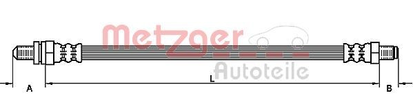 METZGER 4110134: Furtun frana 348mm