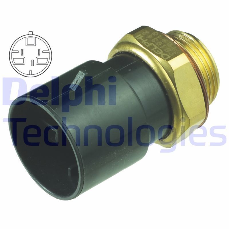 DELPHI TS10342: Temperatuurilülitus, radiaatorivent.