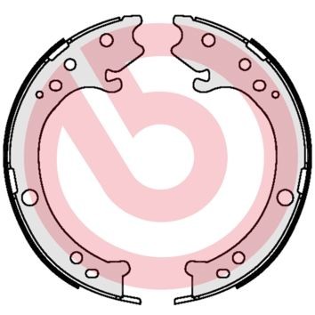 BREMBO S 28 517: Stabdžių trinkelių komplektas, stovėjimo stabdis ESSENTIAL LINE