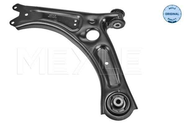 MEYLE 116 050 0116: Bras de suspension Essieu avant gauche, Tôle d'acier, sans rotule de suspension, avec support en caoutchouc -ORIGINAL Quality