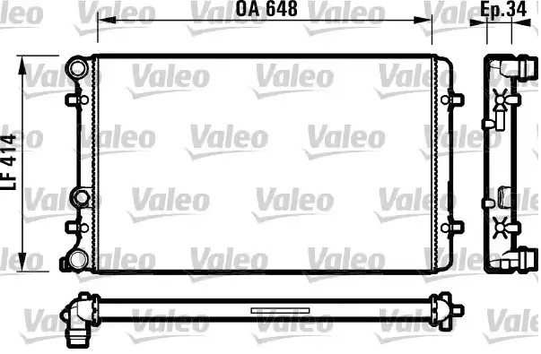 VALEO 232427: Radiaator, mootorijahutus CLASSIC