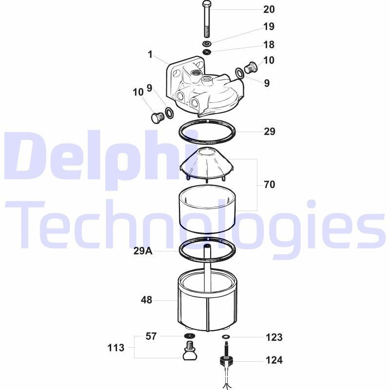 DELPHI 6224030: Venttiili, polttoainepumppu
