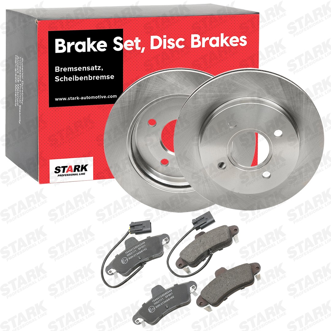 STARK SKBK-1090148: Kit dischi e pastiglie Assale posteriore, Ø: 253mm, ventilato