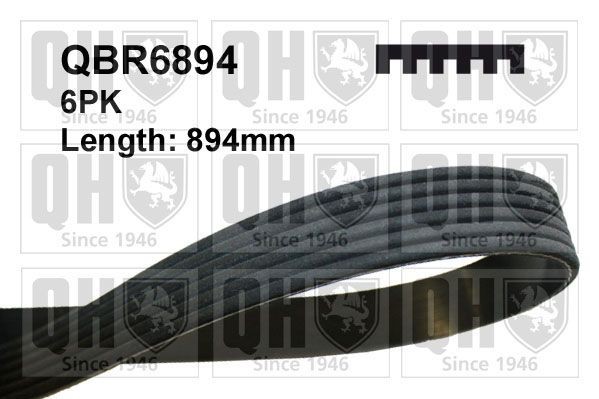 QUINTON HAZELL QBR6894: Multireim 894mm, Ribbeantall: 6