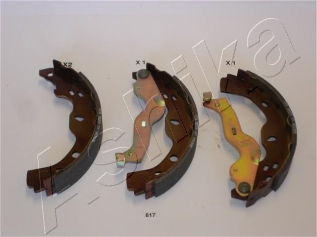 ASHIKA 55-08-817: Piduriklotside komplekt Tagasild, 220mm