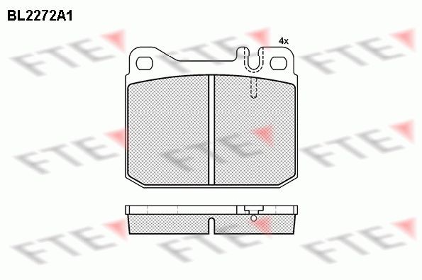 FTE BL2272A1: Piduriklotsid