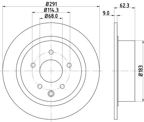 MINTEX MDC2503: Piduriketas Ø: 291mm, täis, Ø: 291mm, ilma rattakeskmeta, ilma rattalaagrita, ilma rattakinnituspoltideta