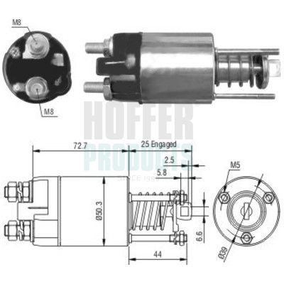 HOFFER 6646045: Magneettikytkin, käynnistin