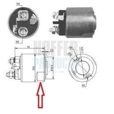 HOFFER 6646085: Solenoid, electromotor