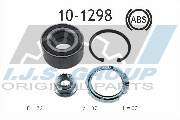 IJS GROUP 10-1298: Rattalaagrikomplekt Technology & Quality Esisild, vasakul, paremal, koos integreeritud ABS-anduriga