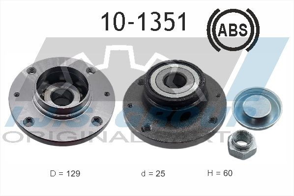 IJS GROUP 10-1351: Rattalaagrikomplekt Technology & Quality Tagasild, vasakul, paremal, koos integreeritud ABS-anduriga