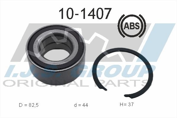 IJS GROUP 10-1407: Rattalaagrikomplekt Technology & Quality Esisild, vasakul, paremal, koos integreeritud ABS-anduriga