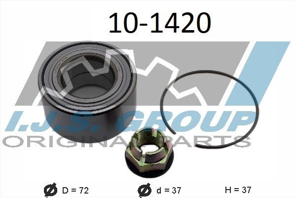IJS GROUP 10-1420: Rattalaagrikomplekt Technology & Quality kahepoolne, Tagasild