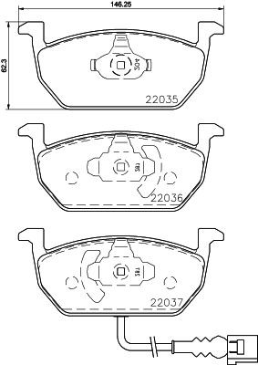 MINTEX MDB3761: Piduriklotsid