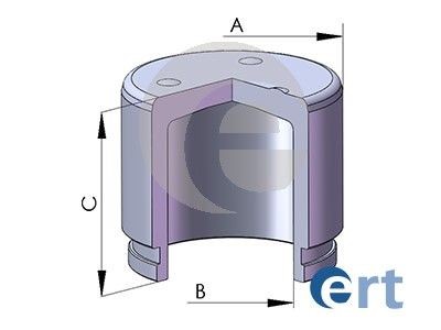 ERT 151160-C: Piston, etrier frana punte fata