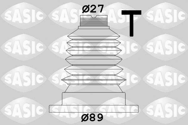 SASIC 1906040: Jeu de joint-soufflet, arbre de commande du côté boîte de vitesses, Thermoplastique