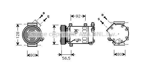 PRASCO CNAK242: Compresor AC
