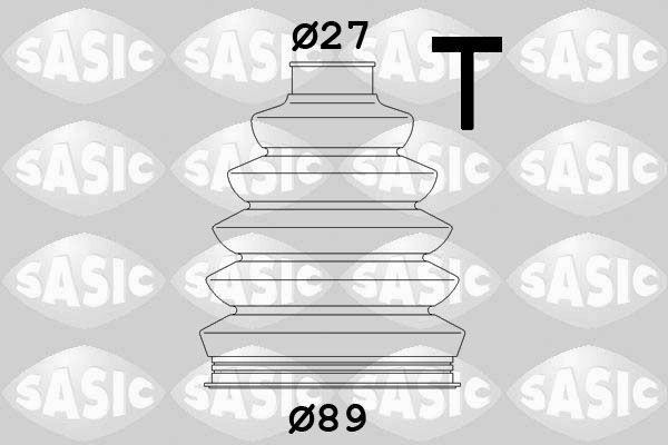 SASIC 1906052: Kit cuffia, semiasse lato ruota, Thermoplast
