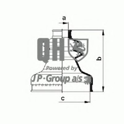 JP GROUP 1143702469: Ansamblu burduf, articulatie planetara cauciuc