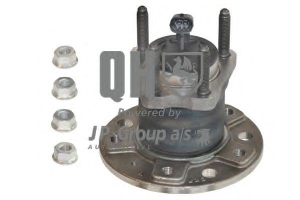 JP GROUP 1251400609: Set rulment roata Axa spate ambele parti, cu rulment roata, cu senzor ABS integrat, QH