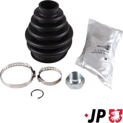 JP GROUP 1343600310: Ansamblu burduf, articulatie planetara JP Axa fata stanga, Axa fata dreapta, spre roata